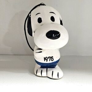Vibtage  penauts snoopy 1976 Olympic  ceramic ornament